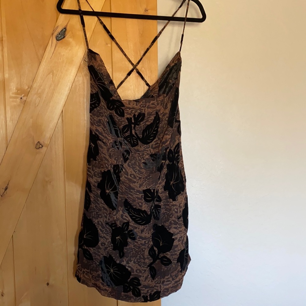Nwt tiger mist backless slouch neck mini dress